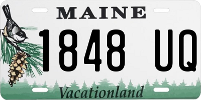 ME license plate 1848UQ