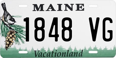 ME license plate 1848VG