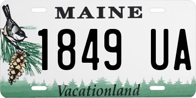 ME license plate 1849UA