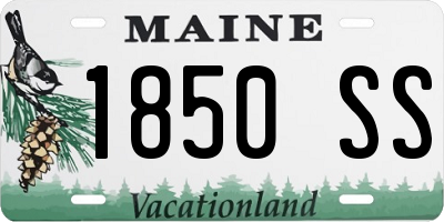 ME license plate 1850SS