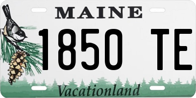 ME license plate 1850TE