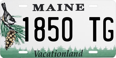 ME license plate 1850TG