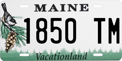 ME license plate 1850TM