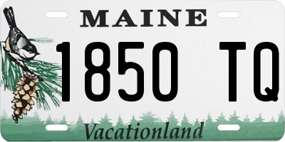ME license plate 1850TQ