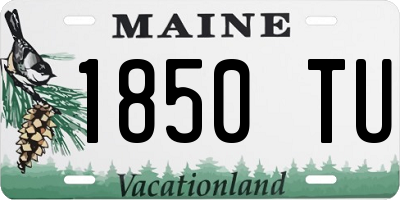 ME license plate 1850TU