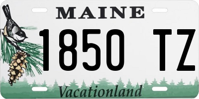ME license plate 1850TZ