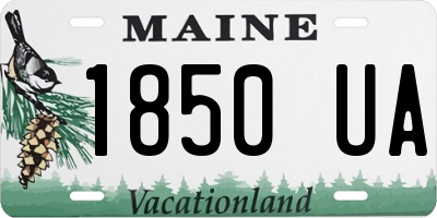 ME license plate 1850UA
