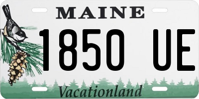 ME license plate 1850UE