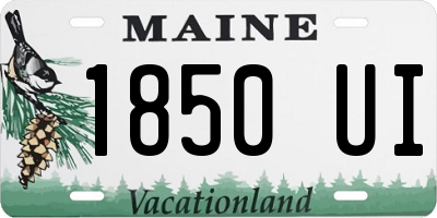 ME license plate 1850UI