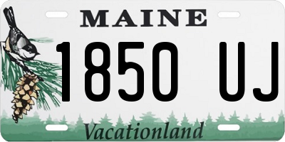 ME license plate 1850UJ