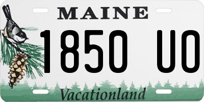 ME license plate 1850UO
