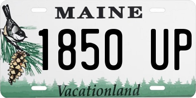 ME license plate 1850UP