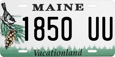 ME license plate 1850UU