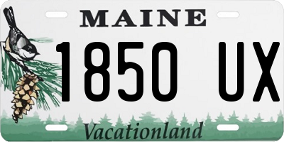 ME license plate 1850UX