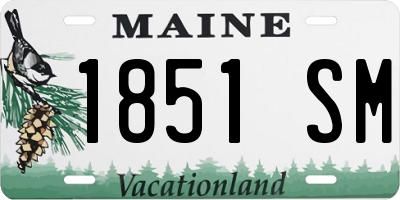 ME license plate 1851SM