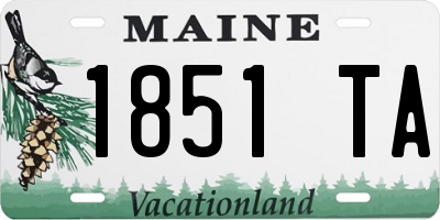 ME license plate 1851TA