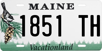 ME license plate 1851TH