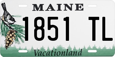 ME license plate 1851TL