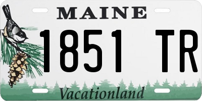 ME license plate 1851TR