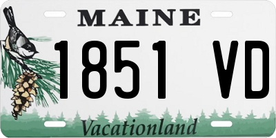 ME license plate 1851VD