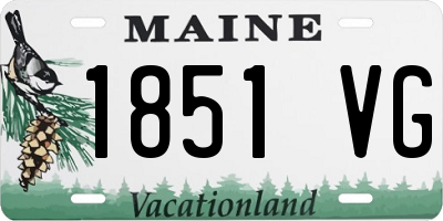 ME license plate 1851VG