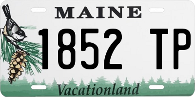ME license plate 1852TP
