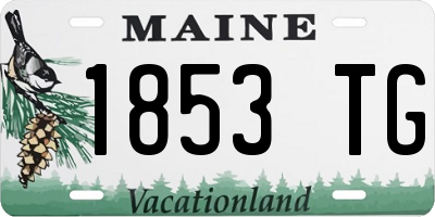 ME license plate 1853TG