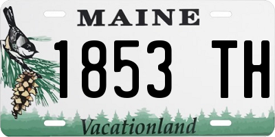 ME license plate 1853TH