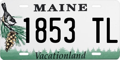 ME license plate 1853TL