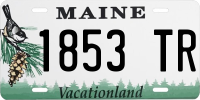 ME license plate 1853TR