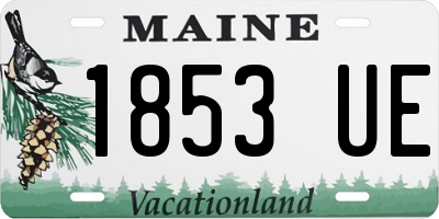 ME license plate 1853UE