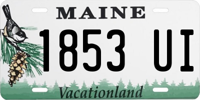 ME license plate 1853UI