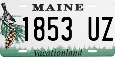 ME license plate 1853UZ