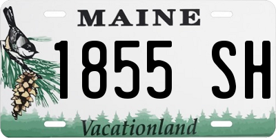 ME license plate 1855SH