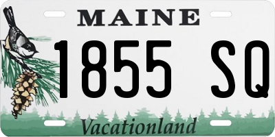 ME license plate 1855SQ