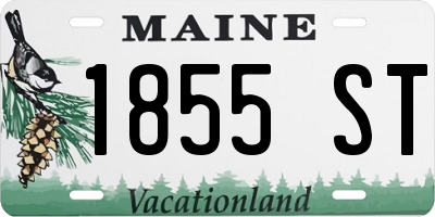 ME license plate 1855ST