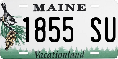 ME license plate 1855SU