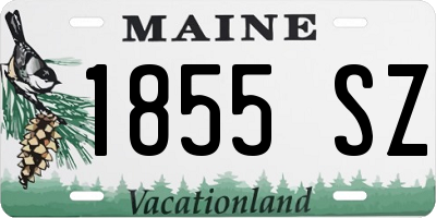 ME license plate 1855SZ