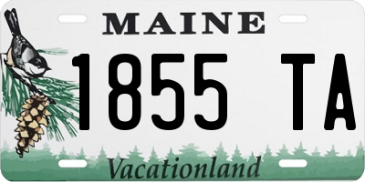 ME license plate 1855TA