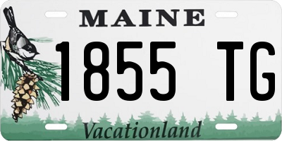 ME license plate 1855TG