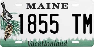 ME license plate 1855TM