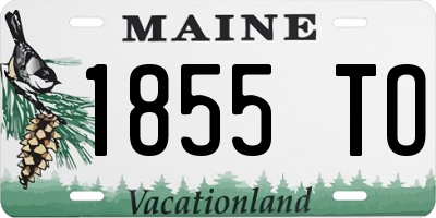 ME license plate 1855TO