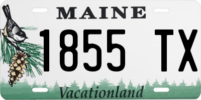ME license plate 1855TX