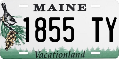 ME license plate 1855TY