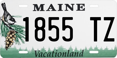 ME license plate 1855TZ