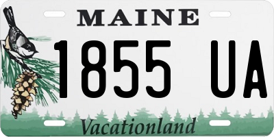 ME license plate 1855UA