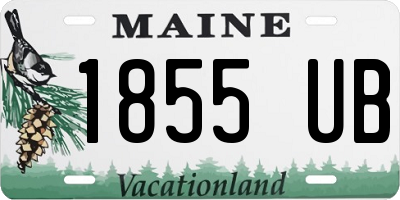 ME license plate 1855UB