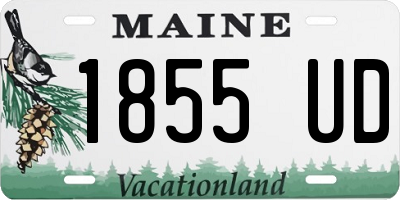 ME license plate 1855UD
