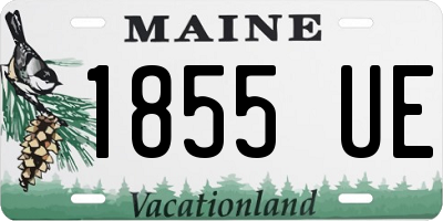 ME license plate 1855UE