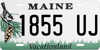 ME license plate 1855UJ